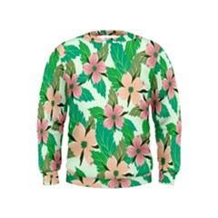 Floral Pattern Kids  Sweatshirt by ExtraGoodSauce