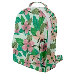 Floral Pattern Flap Pocket Backpack (small) by ExtraGoodSauce