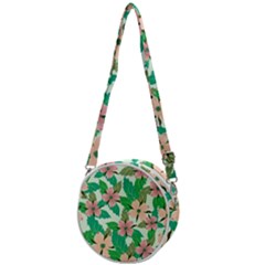 Floral Pattern Crossbody Circle Bag