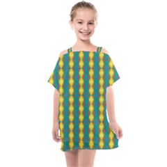 Native American Pattern Kids  One Piece Chiffon Dress by ExtraGoodSauce