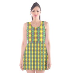 Native American Pattern Scoop Neck Skater Dress by ExtraGoodSauce