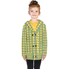 Native American Pattern Kids  Double Breasted Button Coat by ExtraGoodSauce