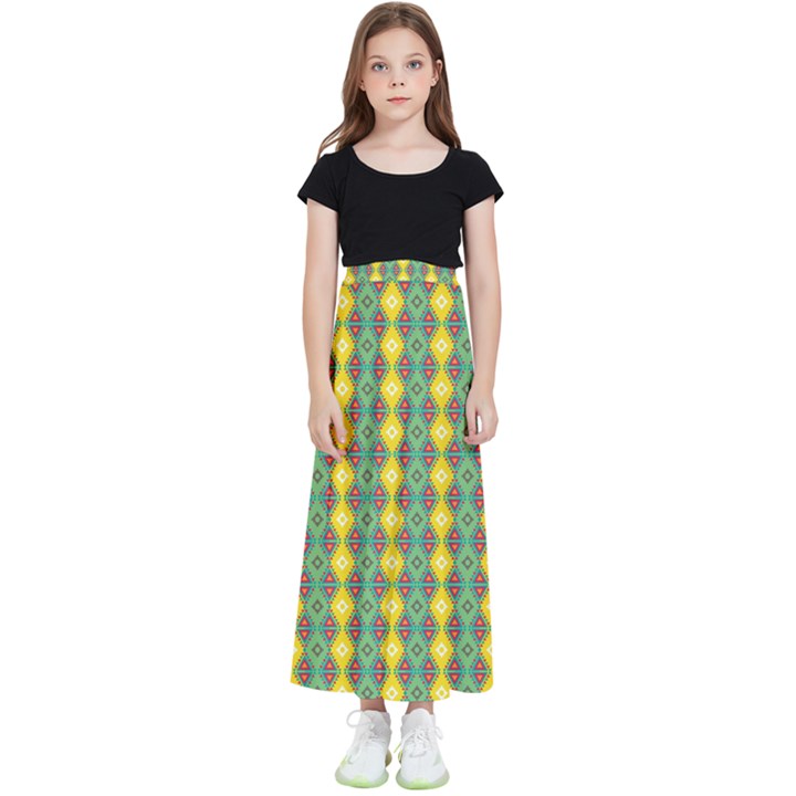 Native American Pattern Kids  Skirt