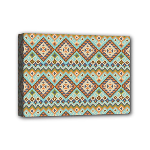 Native American Pattern Mini Canvas 7  X 5  (stretched) by ExtraGoodSauce