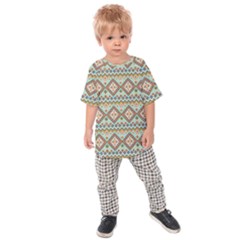 Native American Pattern Kids  Raglan Tee