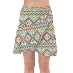 Native American Pattern Wrap Front Skirt by ExtraGoodSauce