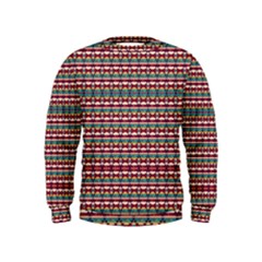 Native American Pattern Kids  Sweatshirt by ExtraGoodSauce