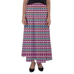Native American Pattern Flared Maxi Skirt by ExtraGoodSauce