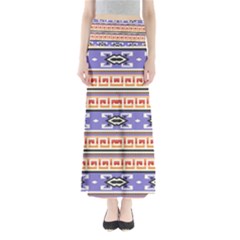 Native American Pattern Full Length Maxi Skirt by ExtraGoodSauce