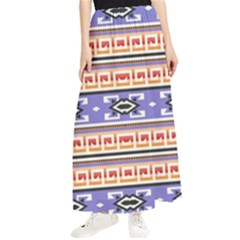 Native American Pattern Maxi Chiffon Skirt by ExtraGoodSauce