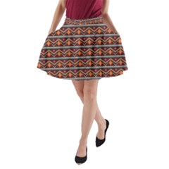 Native American Pattern A-line Pocket Skirt by ExtraGoodSauce