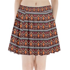 Native American Pattern Pleated Mini Skirt by ExtraGoodSauce