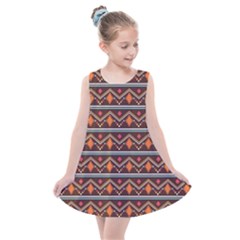 Native American Pattern Kids  Summer Dress by ExtraGoodSauce