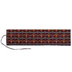Native American Pattern Roll Up Canvas Pencil Holder (l) by ExtraGoodSauce