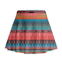 Native American Pattern Mini Flare Skirt by ExtraGoodSauce