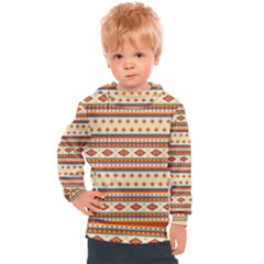 Native American Pattern Kids  Hooded Pullover by ExtraGoodSauce