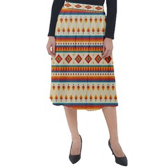 Native American Pattern Classic Velour Midi Skirt  by ExtraGoodSauce