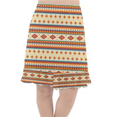 Native American Pattern Fishtail Chiffon Skirt by ExtraGoodSauce