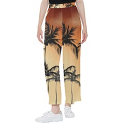 Sunset Palm Trees Beach Summer Women s Pants 