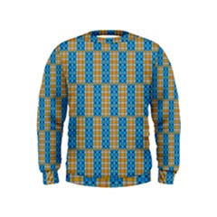Tartan Pattern Kids  Sweatshirt by ExtraGoodSauce