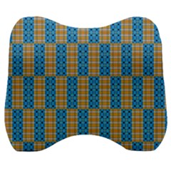 Tartan Pattern Velour Head Support Cushion by ExtraGoodSauce