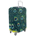 Watercolor Peacock Feather Pattern Luggage Cover (Medium) View2