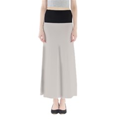 Abalone Grey Full Length Maxi Skirt by FashionBoulevard