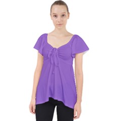 Amethyst Purple Lace Front Dolly Top by FashionLane