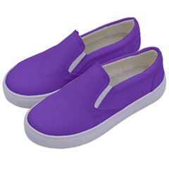 Amethyst Purple Kids  Canvas Slip Ons by FashionLane