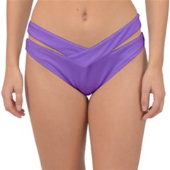 Amethyst Purple Double Strap Halter Bikini Bottom by FashionLane