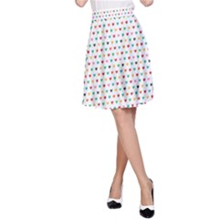 Hearts Pattern A-line Skirt by designsbymallika