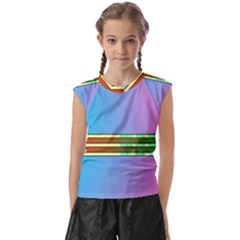 Vaporwave Hack The Planet 4 Kids  Raglan Cap Sleeve Tee by WetdryvacsLair