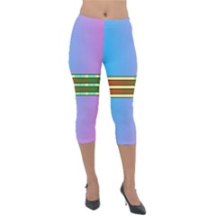 Vaporwave Hack The Planet 4 Lightweight Velour Capri Leggings  by WetdryvacsLair