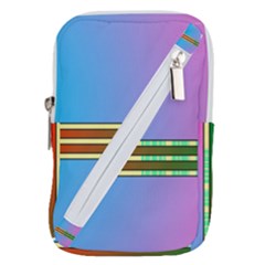 Vaporwave Hack The Planet 4 Belt Pouch Bag (large) by WetdryvacsLair