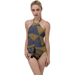 Fallout Shelter In Basement Radiation Sign Go With The Flow One Piece Swimsuit by WetdryvacsLair