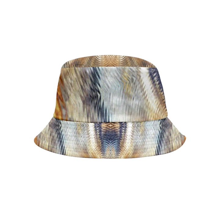 Retro Hippie Vibe Trippy Psychedelic Inside Out Bucket Hat (Kids)