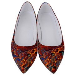 Phoenix in the Rain Abstract Pattern Women s Low Heels