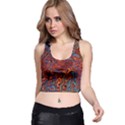 Phoenix in the Rain Abstract Pattern Racer Back Crop Top View1