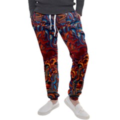 Phoenix In The Rain Abstract Pattern Men s Jogger Sweatpants by CrypticFragmentsDesign
