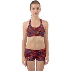 Phoenix in the Rain Abstract Pattern Back Web Gym Set