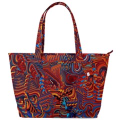 Phoenix Rising Colorful Abstract Art Back Pocket Shoulder Bag  by CrypticFragmentsDesign