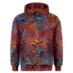 Phoenix Rising Colorful Abstract Art Men s Overhead Hoodie