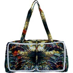 Multicolor Floral Art Copper Patina  Multi Function Bag by CrypticFragmentsDesign