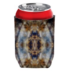 Retro Hippie Vibe Psychedelic Silver Can Holder
