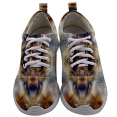 Retro Hippie Vibe Psychedelic Silver Mens Athletic Shoes