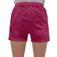 Amaranth Purple Sleepwear Shorts by FashionLane