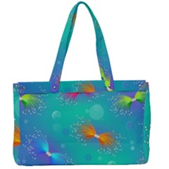 Non Seamless Pattern Blues Bright Canvas Work Bag