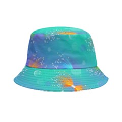 Non Seamless Pattern Blues Bright Bucket Hat