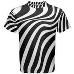 Wave Line Curve Men s Cotton Tee