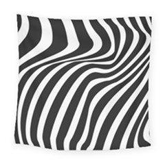 Wave Line Curve Square Tapestry (large)